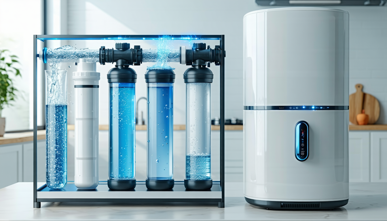 découvrez le fonctionnement détaillé de l'osmose inverse et comment un purificateur d'eau domestique peut transformer votre eau du robinet en une source pure et saine, éliminant impuretés et contaminants pour un quotidien meilleur.